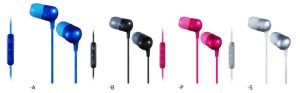 Marshmallow Mic and Remote Inner Ear Headphones - HA-FR50 - Features