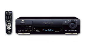 DA 4 Head JVC HR-VP780U VCR Black with Gold Trim VHS Player with Record HQ Hi-Fi EnergyStar VCR Plus AV Compu Link Pro-cision Plug & Play SQPB 